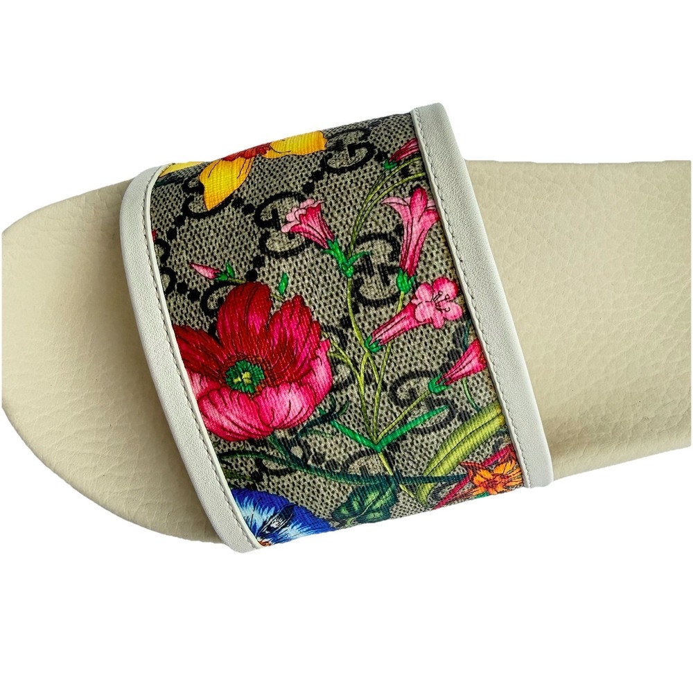 GUCCI GG Bloom Slides Supreme - EUR 37 - US 7 - Beige Floral - Picture 3 of 8